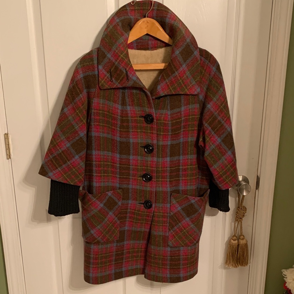 Vintage plaid coat
